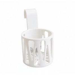 Porte gobelet à clipser - Plastique - blanc