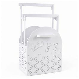 Porte Tapis de Prière - PVC - 85x50x25 cm - Blanc