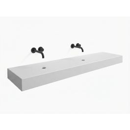 Plan à Poser Double Corian - 160x45x15 cm