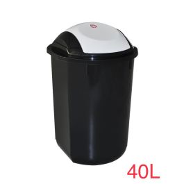SOTUFAB - Poubelle basculante plastique 40l noir