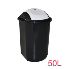 SOTUFAB - Poubelle basculante plastique 50l noir
