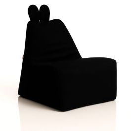 Pouf Lapino pour enfant EU COSY – 50x63x35 cm – Noir