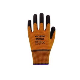 Gants nitrile polyester zebre - ACEM - GN2009
