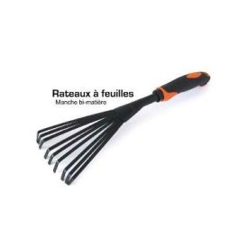 Râteaux a feuilles manche BI-M noir & orange 280710344 - ACEM