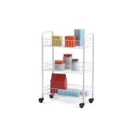 Resserre "siena" 3 paniers : 41 x 23 x 63 cm - Blanc