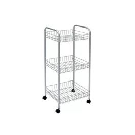 Resserre salle de bain 3 paniers : 34x34x85 cm