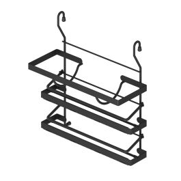 STARAX - porte 3 rouleaux accro s-4001-a anthracite "330*140*360"