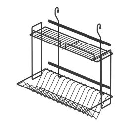 STARAX - porte assiette/verre accro s-4018-a anthracite "490*240*470"