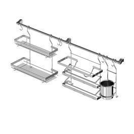 STARAX - kit porte épices 3pcs s-4500-c "1000*170*360"