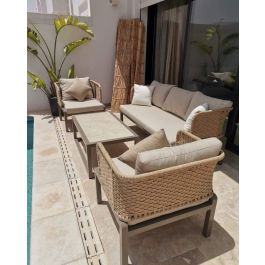 Salon de jardin Artie Jardin S10 - 5 places + 1 table basse
