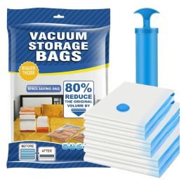 Sac sous vide rangement - 6 en 1 - Pompe 