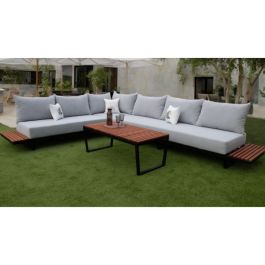 salon de jardin - 3.40 m *2.70 m - GRIS - 4 places