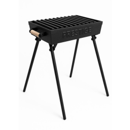 Barbecue PM sur pied démontable – 40x26 cm, noir, sans chapeau