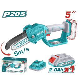 TOTAL scie a chaine a batterie 20v+ch-tgsli20581