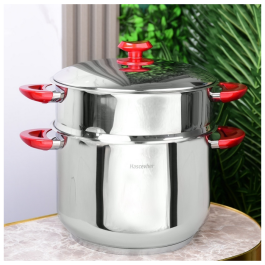 Couscoussier - 10 Litres - En Inox - 26 cm - Hascevher 