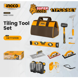 Kit d'outils de pose de carrelage - 11 pièces - Ingco