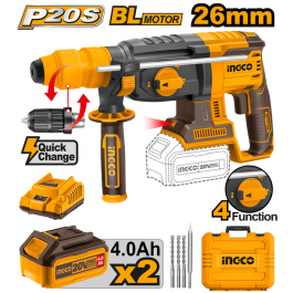 Marteau Rotatif Double Batteries 20V - 26mm - INGCO