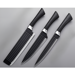 Ensemble de couteaux de cuisine multifonctions antiadhésifs - 3 Pieces