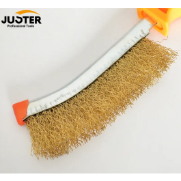 Brosse Métallique en Fil avec Poignée en Plastique Pour le Polissage du Métal