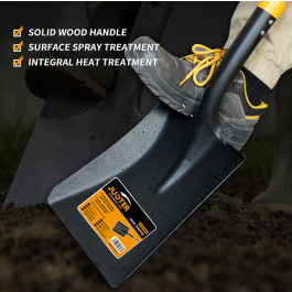 Pelle à tête carrée Pelle à manche en bois