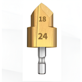 Foret étagé PPR - 3 lames à queue hexagonale - 18-24mm - JUSTER