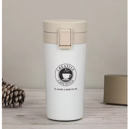 Thermos Thermique en Acier Inoxydable - blanc