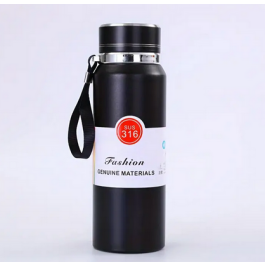 Thermos Isotherme Portable en Acier Inoxydable - 1000 ml - Rouge