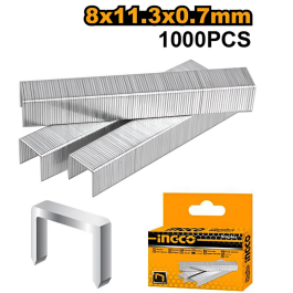 Paquet Agrafes (8x11.3x0.7mm) - 1000 Pièces - INGCO