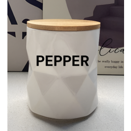 Boîte de rangement en céramique - PEPPER - 011- Petite Taille