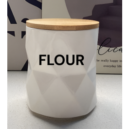 Boîte de rangement en céramique - FLOUR- 011- Petite Taille