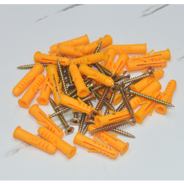 Vis en plastique d'expansion pour cheville - 20 pieces - Juster 