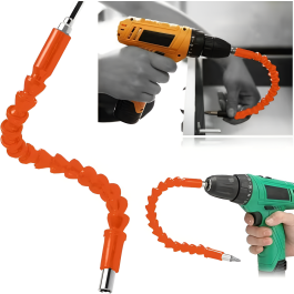 Rallonge flexible pour perceuse - 25cm - Orange