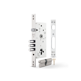 Serrure encastre satine haute securite 252r 60/85 - Kale Kilit
