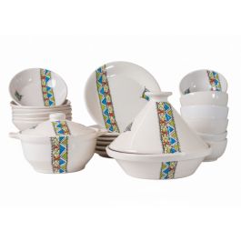 Service à table Margoum - céramique - 22 pièces