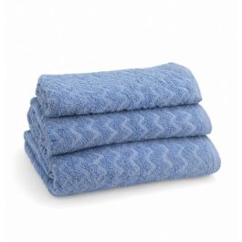 Serviettes de douche - Bleu - 3 pièces