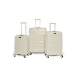 Set de trois valises avec roues démontables - Titou - Crème