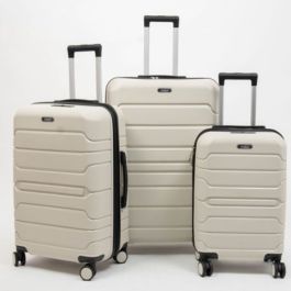 Set de trois valises  Matte TSA - Titou -Biege acc Noir