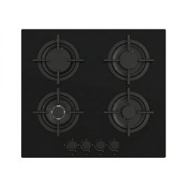 Plaque cuisson Noir 60 cm - Verre trempé 8 mm - Sabaf