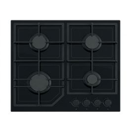 Plaque cuisson Gaz Noir 60 cm - Grilles en fonte