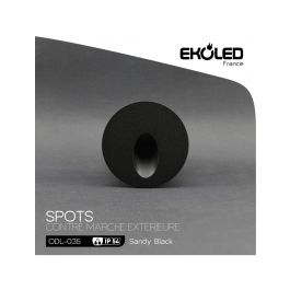 Spot c/m rond sv. 1x3w bl. 03 - Ekoled