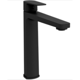 Mitigeur lavabo bec long SUN noir - SANITANA 