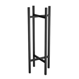 Support pot de fleurs - Acier - Noir - H/D( 50cm x 25cm )