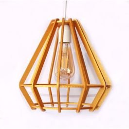 Suspension Bois - Ø30 - Gold - ARMIN HOME