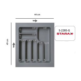  Range couvert S-2285-G -Gris -50cm -Starax-