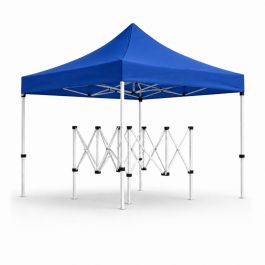 Tente Titan - acier Pro - 3x3 m - Bleu