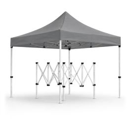 Tente Titan - acier Pro - 3x3 m - Gris
