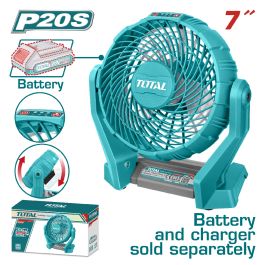 VENTILATEUR SANS FIL Total - TFALI2007 - 7 pouces