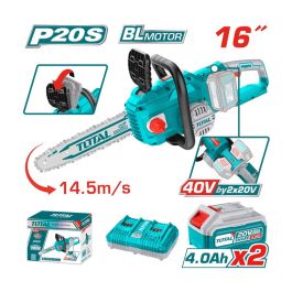 TRONÇONNEUSE Total - TGSLI401682 - 20 V 2 batteries avec chargeur