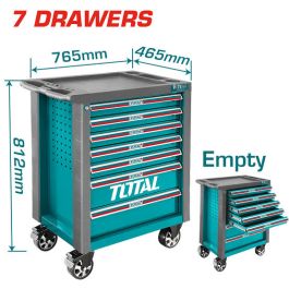 SERVANTE D'ATELIER Total - THRC01071 - 7 tiroirs