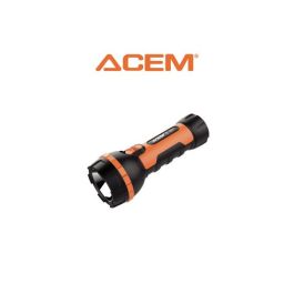 Torche LED 1W TL101 noir & orange - 280132101 - ACEM